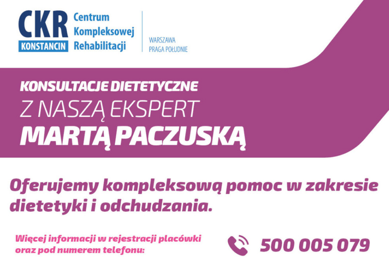 CKR - Konsultacje dietetyczne z naszą ekspert Martą Paczuską
